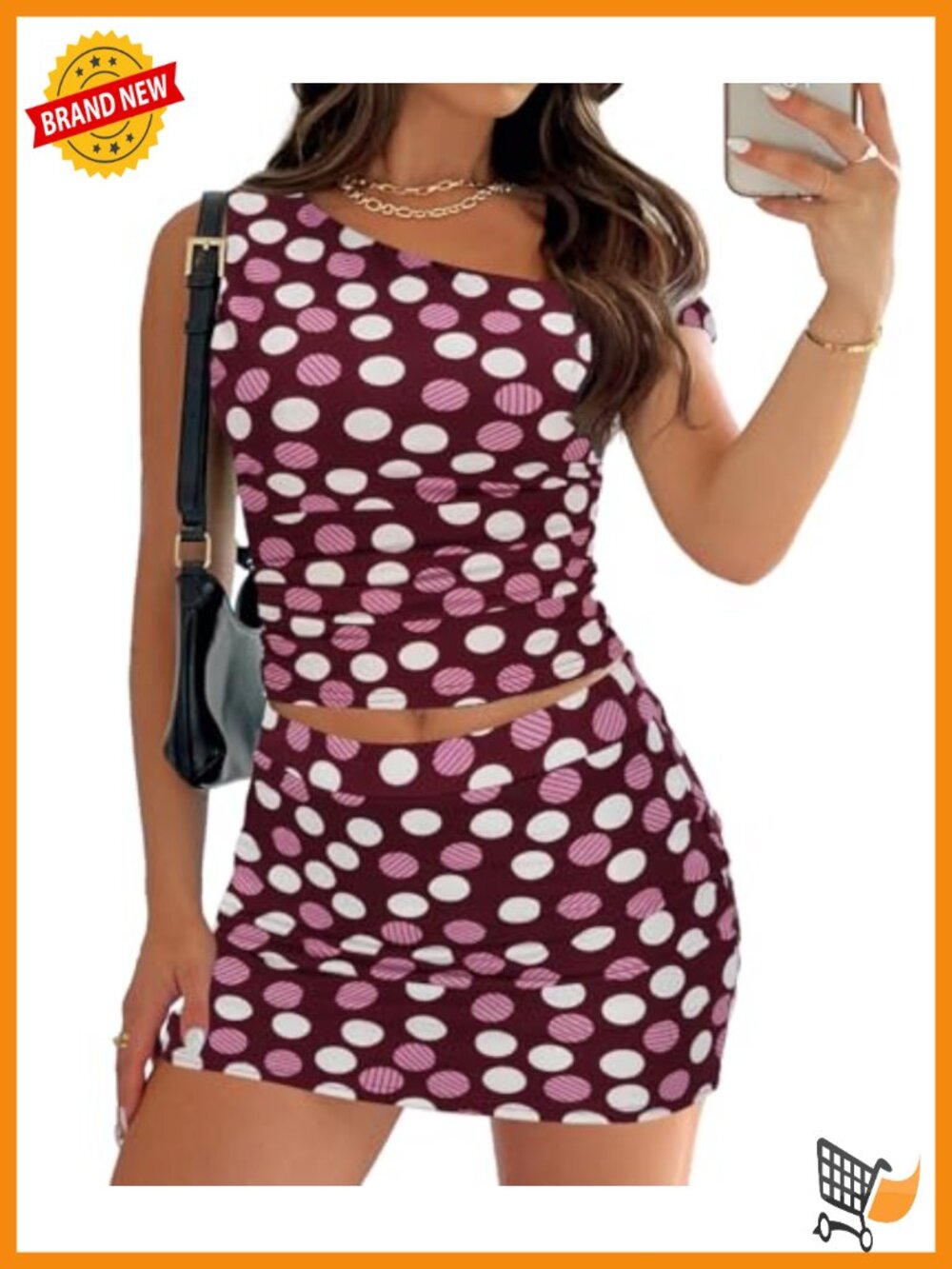 Two Piece Skirt Set Off Shoulder Crop Top Bodycon Mini Skirt Clubbing Outfit